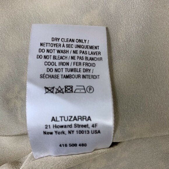 ALTUZARRA  Silk Blend Midi Skirt Floral Print Designer Italy Size 44 / MED - Picture 8 of 10